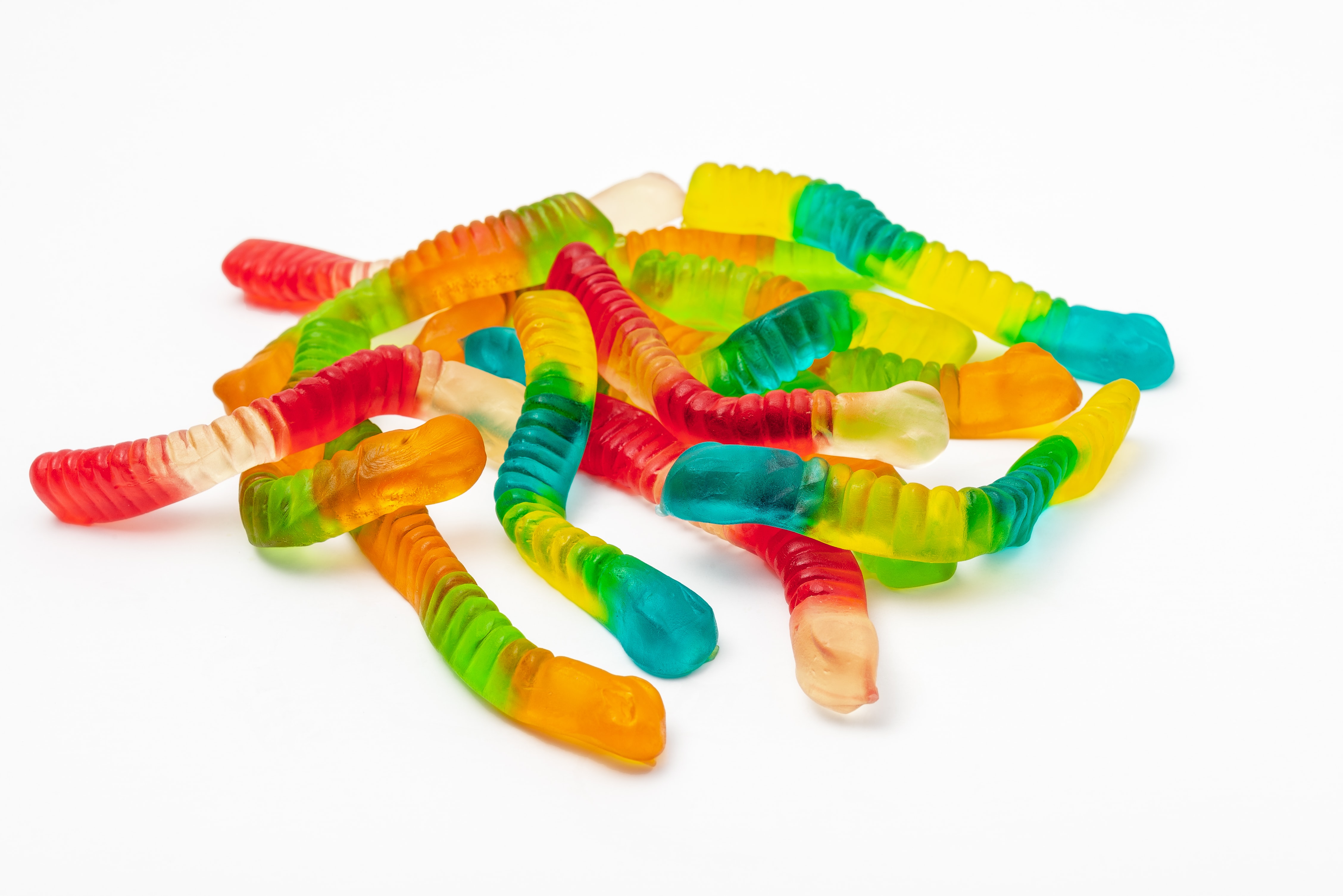 Pile of gummy worms