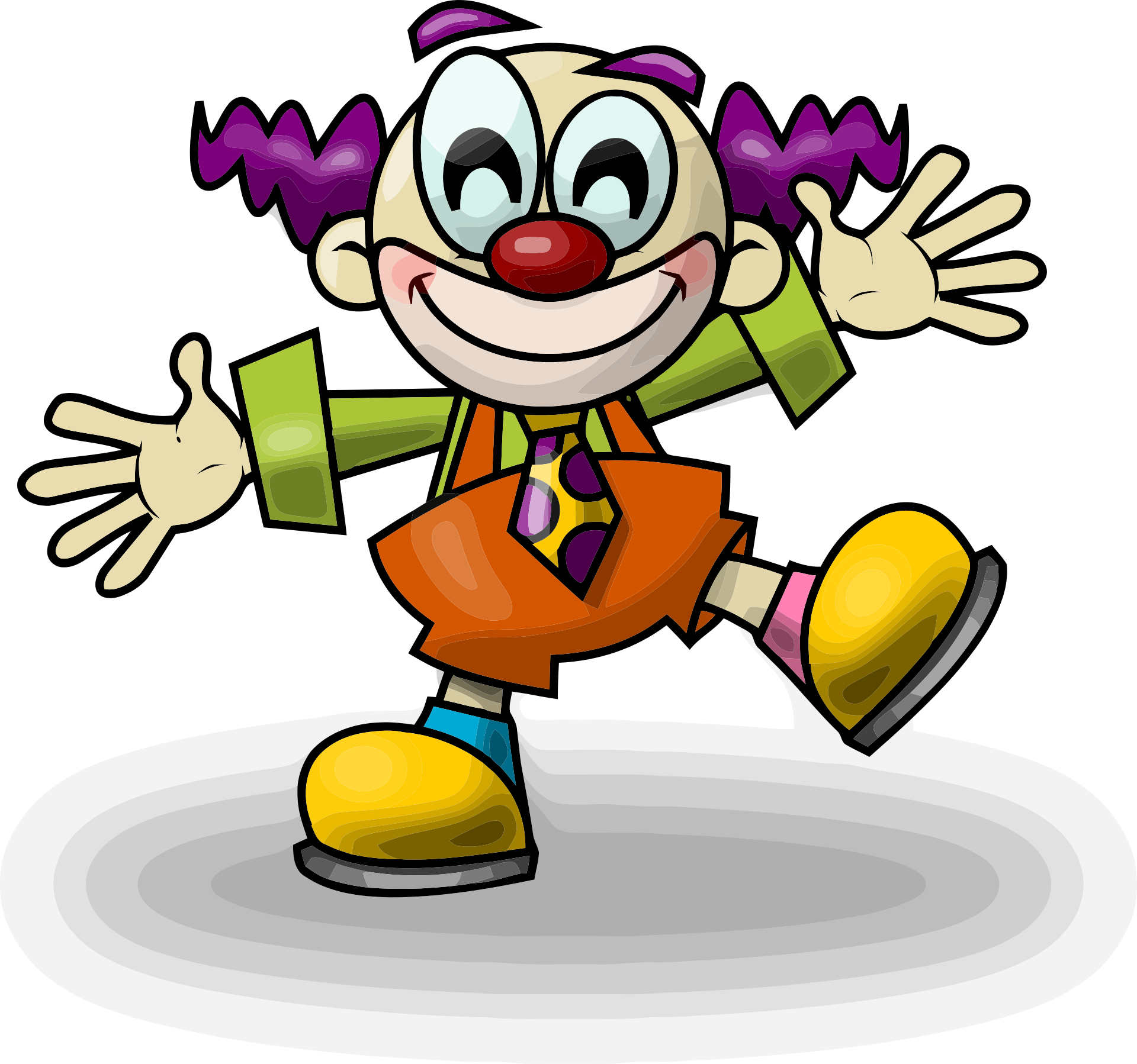 Illustration of a clown.