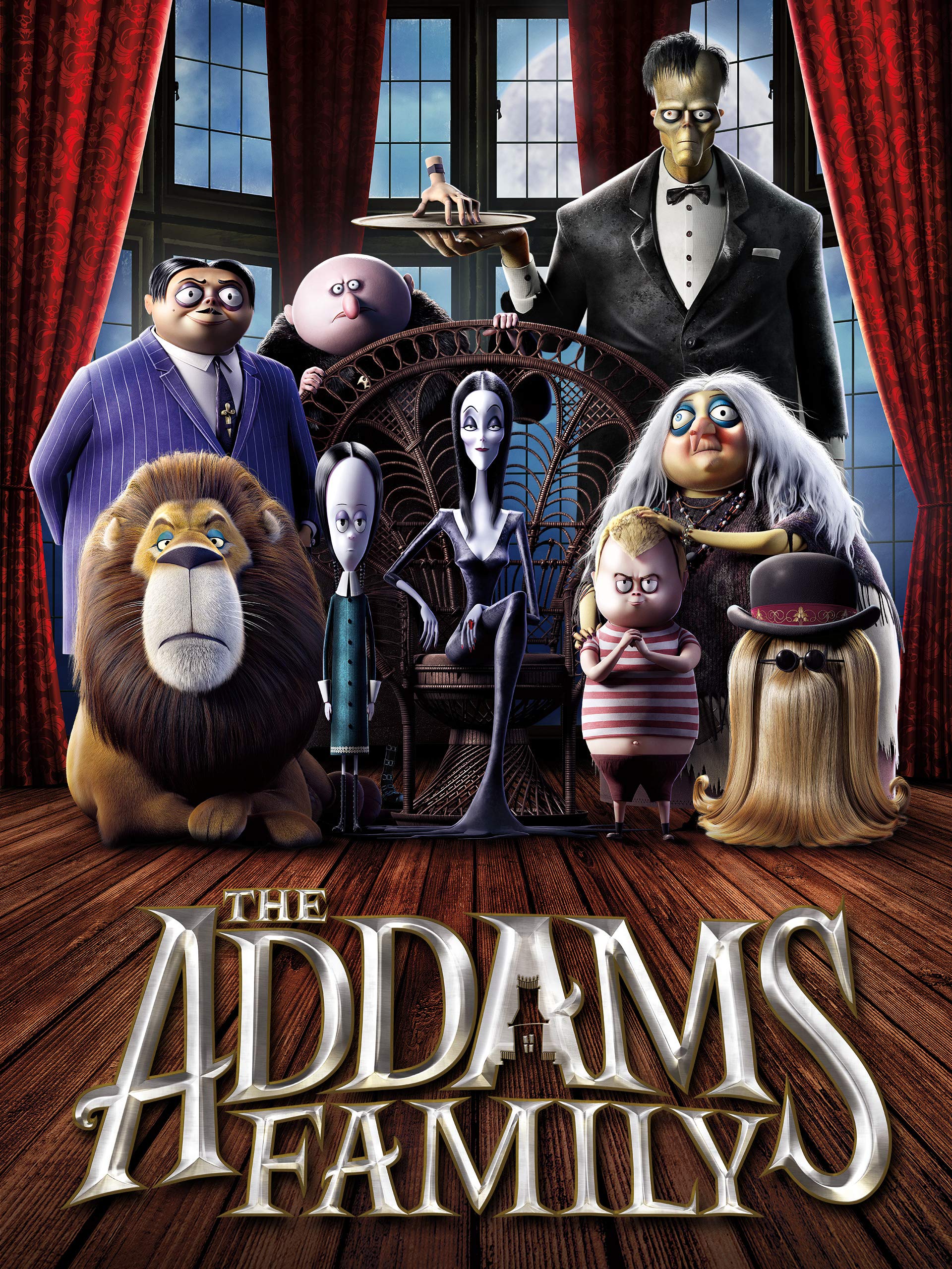 The Addams Family 2019 animated film poster.