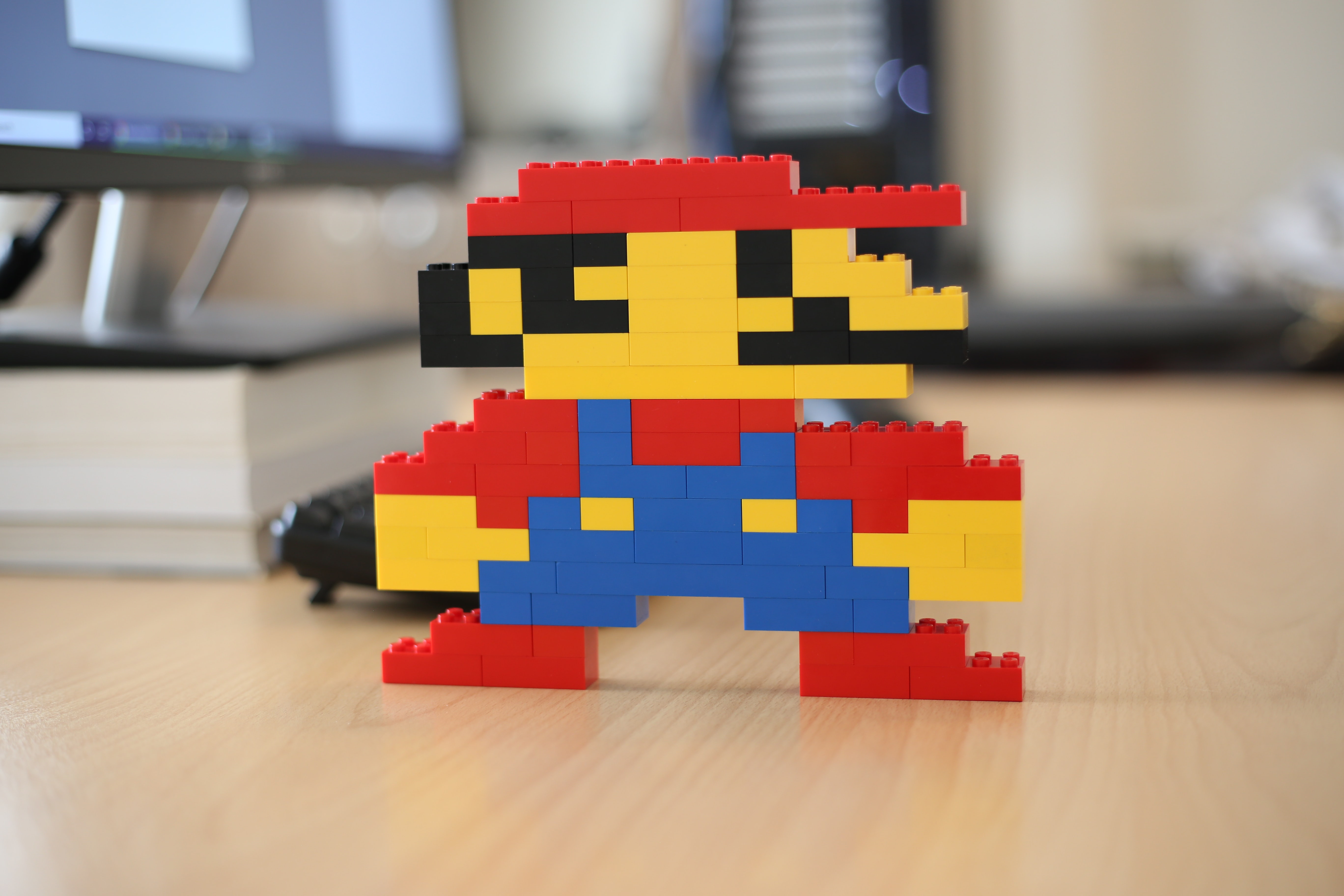Mario made of Legos.
