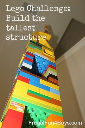 Tower made out of legos