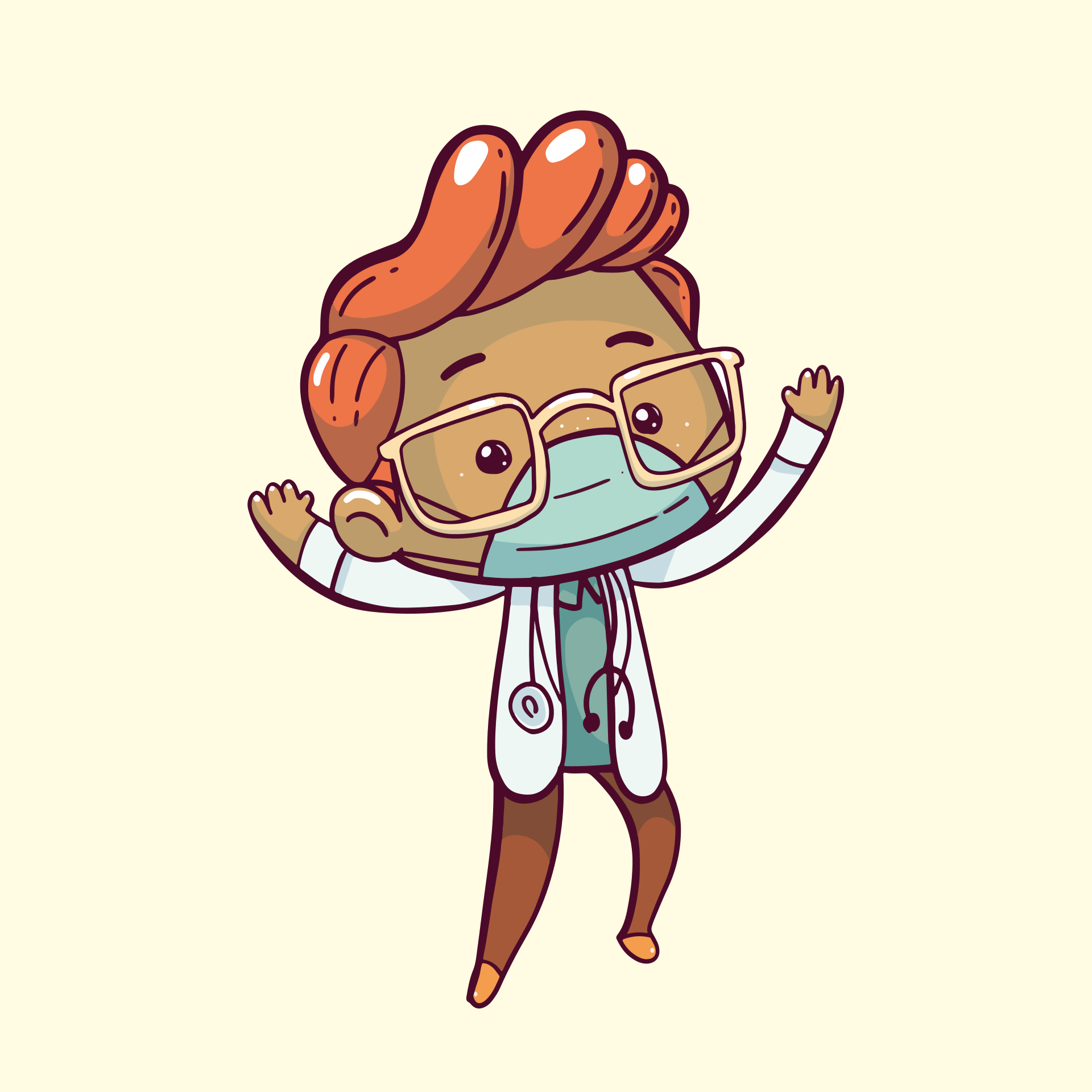 Cartoon image of a doctor