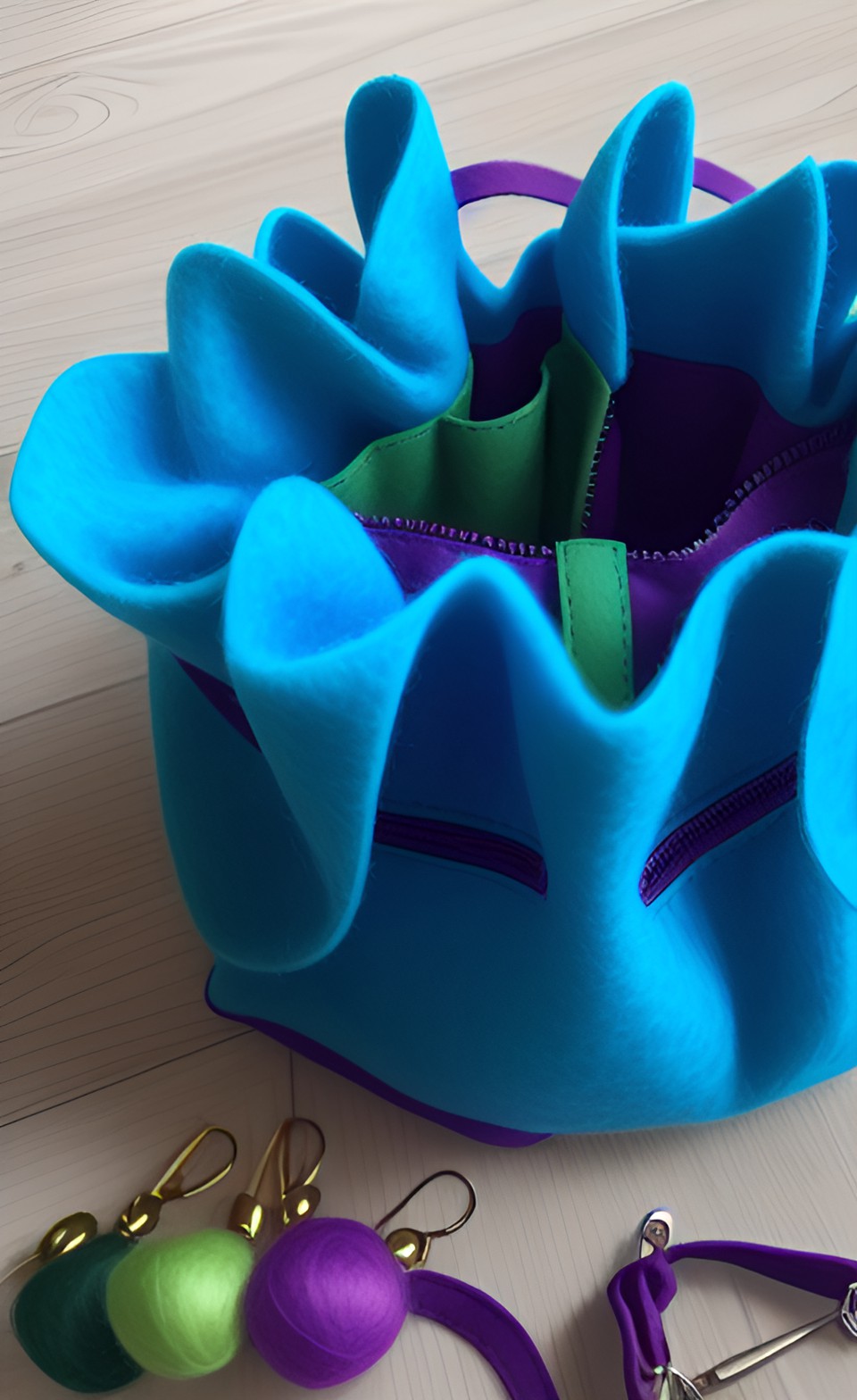 AI image of a drawstring pouch
