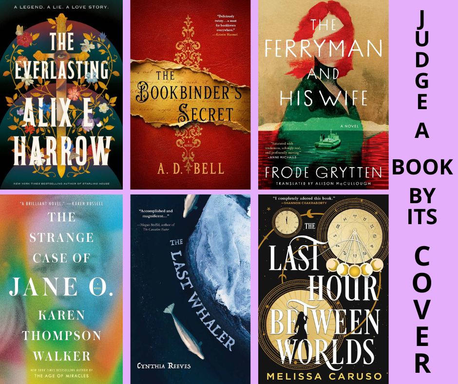 Collage of books with interesting covers.