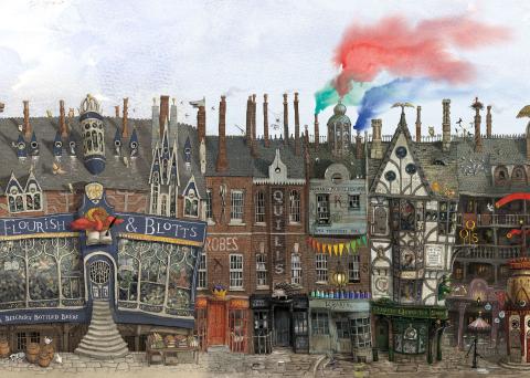 Diagon Alley Illustration