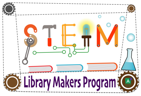 S.T.E.A.M Library Makers Logo