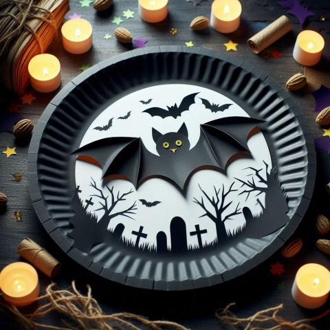 Bat Halloween craft AI image