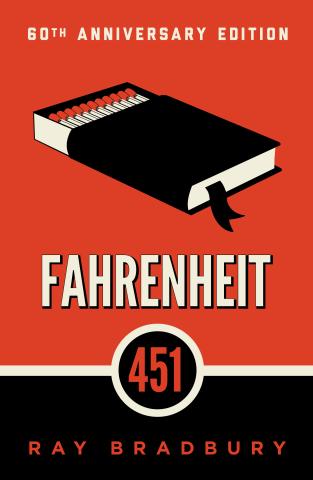 Fahrenheit 451 book cover.