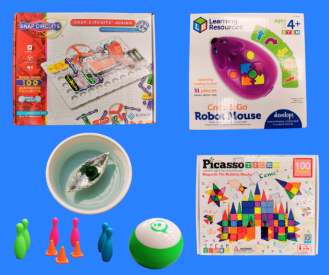 Collage of STEM items