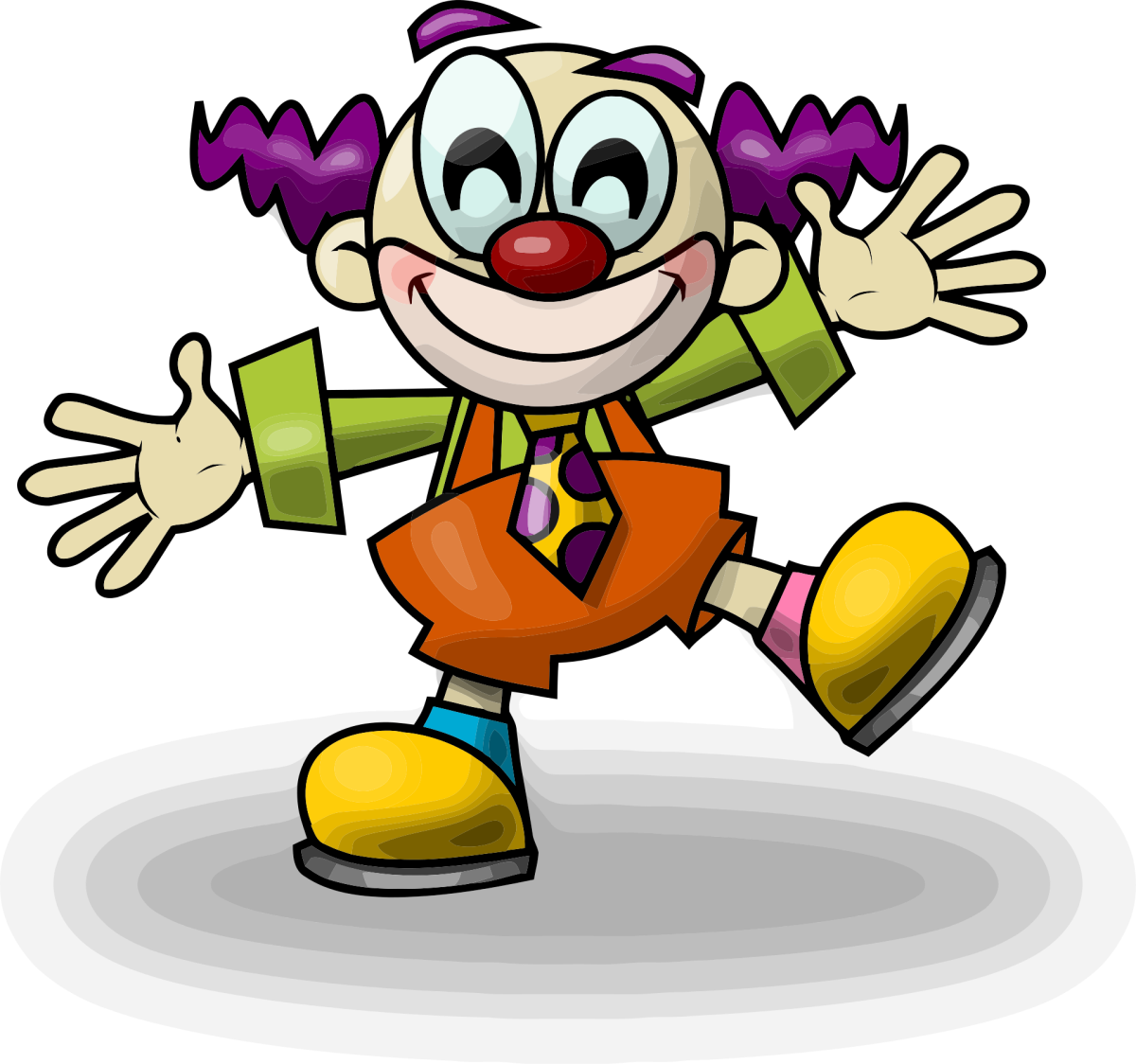 Illustration of a clown.