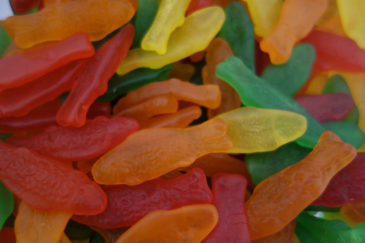 Pile of Swedish Fish.