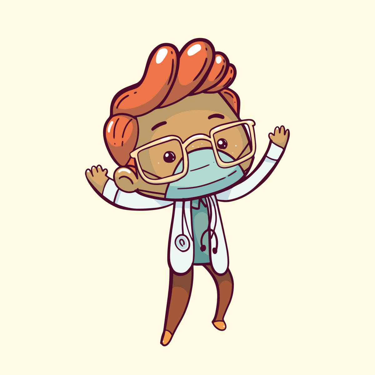 Cartoon image of a doctor 