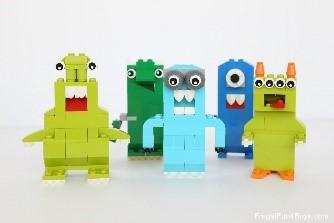 Monsters made out of legos