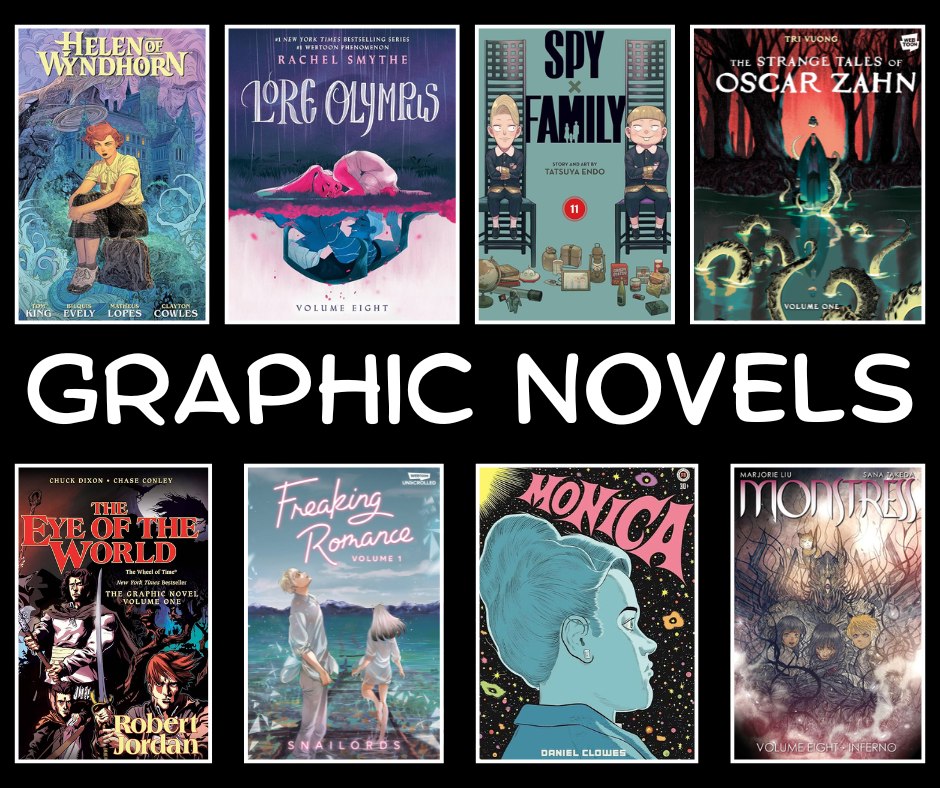 8 recent Graphic Novel covers