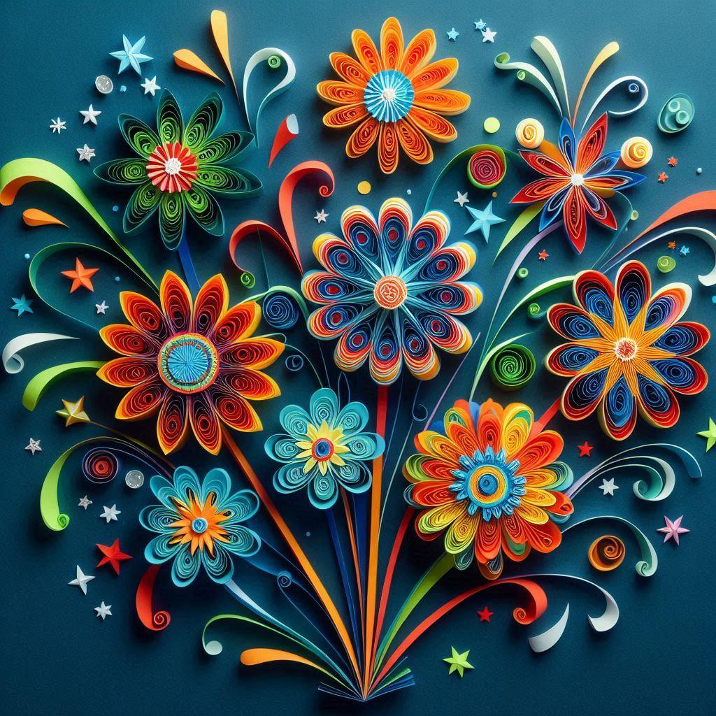 AI Paper Quill Fireworks