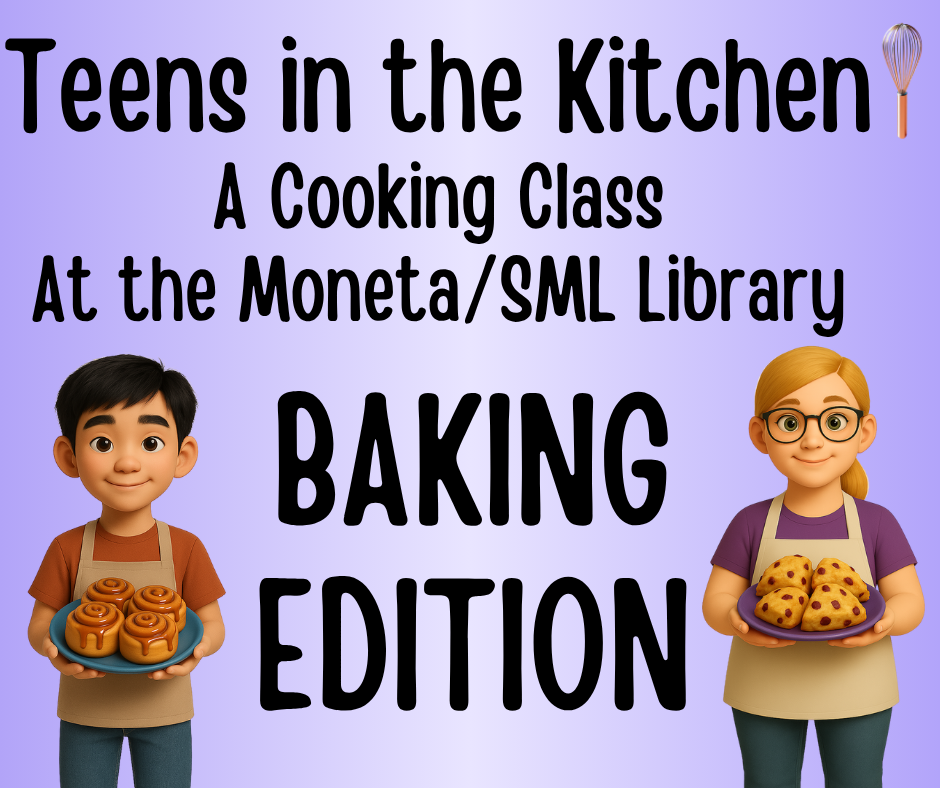 Teen in the kitchen baking logo