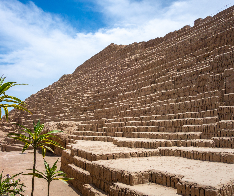 Huaca Pucllana Pyramid in Lima, Peru